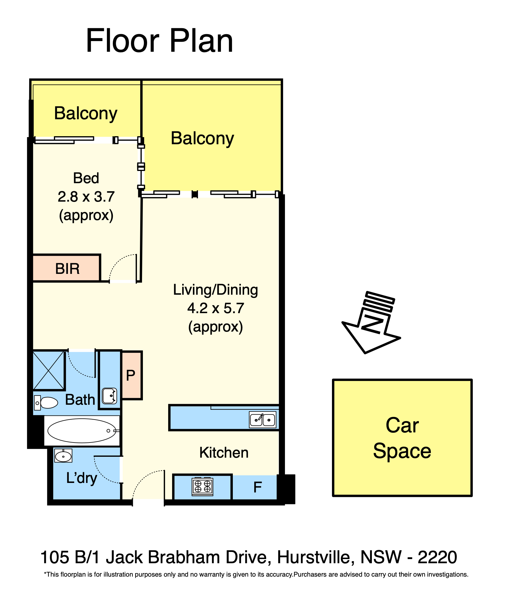 105B/1 Jack Brabham Drive, HURSTVILLE NSW 2220